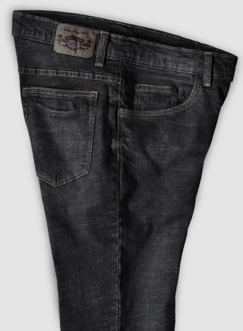 Texas Black Stretch Indigo Wash Whisker Jeans