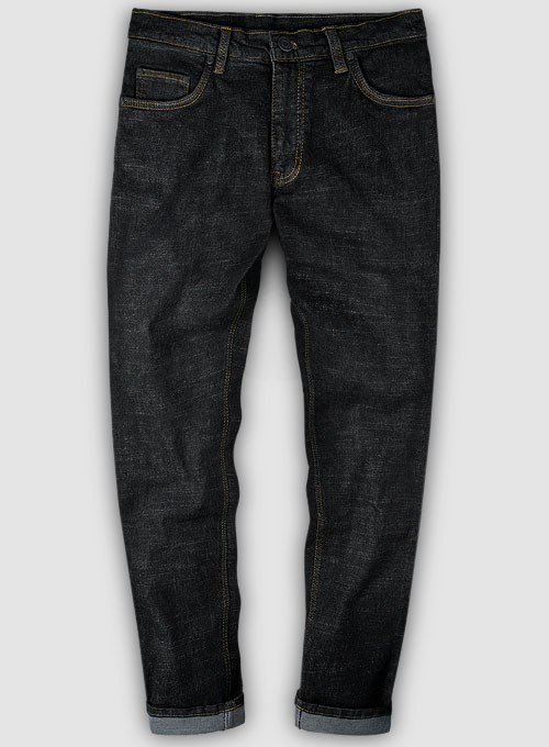 Texas Black Hard Wash Stretch Jeans