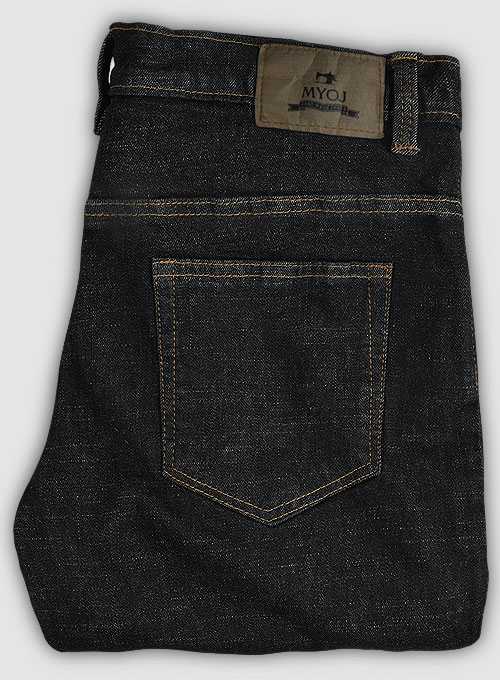 Texas Black Hard Wash Stretch Jeans