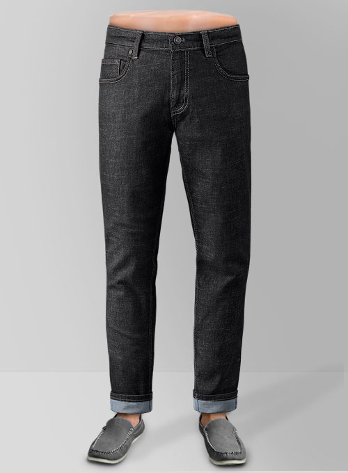 Texas Black Hard Wash Stretch Jeans