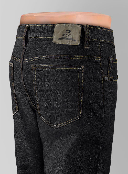 Texas Black Hard Wash Stretch Jeans