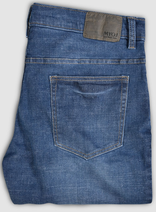 Texas Blue Stretch Stone Wash Whisker Jeans