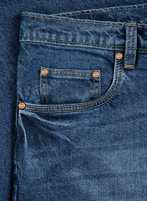 The Blue Stone Wash Whisker Jeans