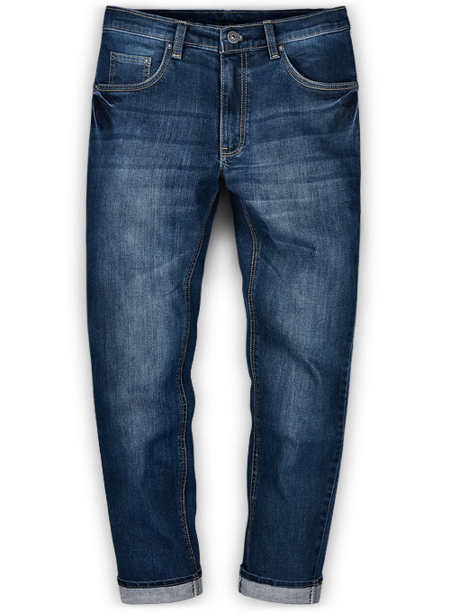 Victor Blue Indigo Wash Whisker Stretch Jeans : Made To Measure Custom ...