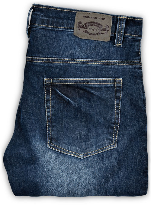 Victor Blue Indigo Wash Whisker Stretch Jeans