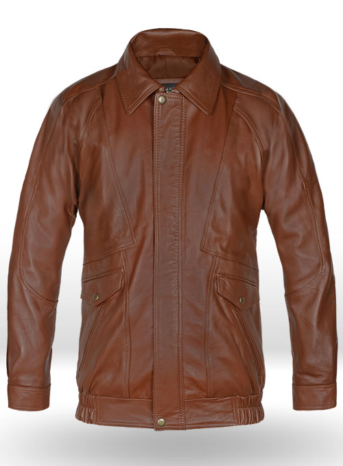 Aviator Bomber Leather Jacket