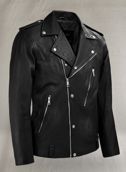 Beast Black Biker Leather Jacket