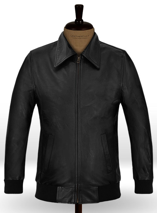 Classic Bomber Leather Jacket