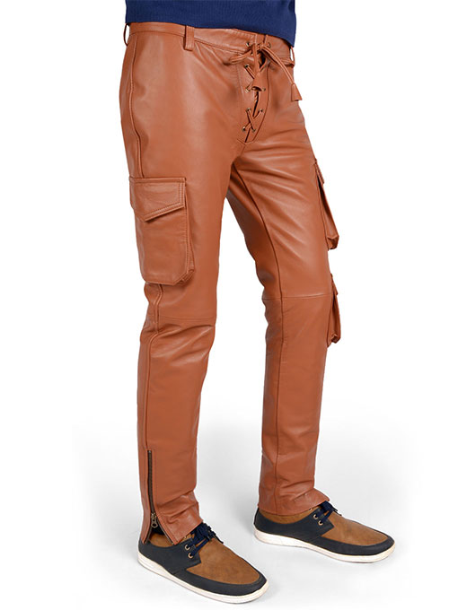 Terrain Brown Drifter Leather Cargo Pants : Made To Measure Custom ...