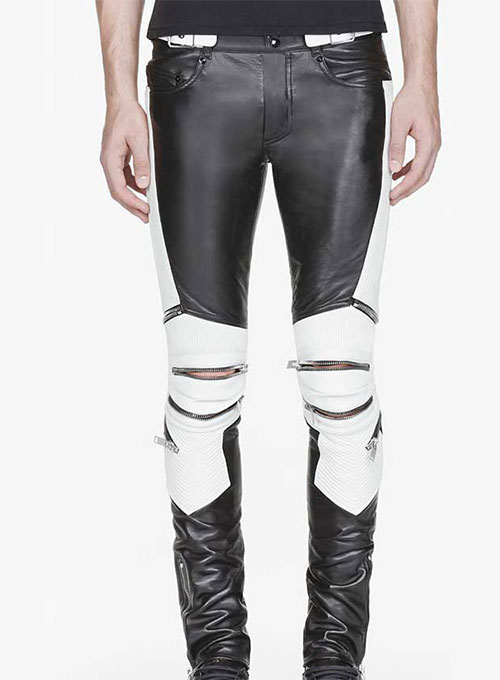 leather pants in store