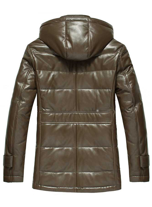 Leather Hood Jacket  # 636