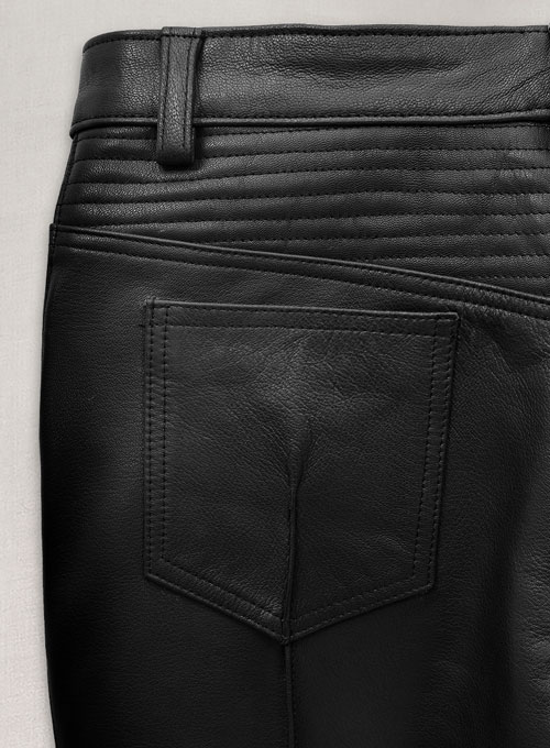 Leather  Biker Jeans - Style #1