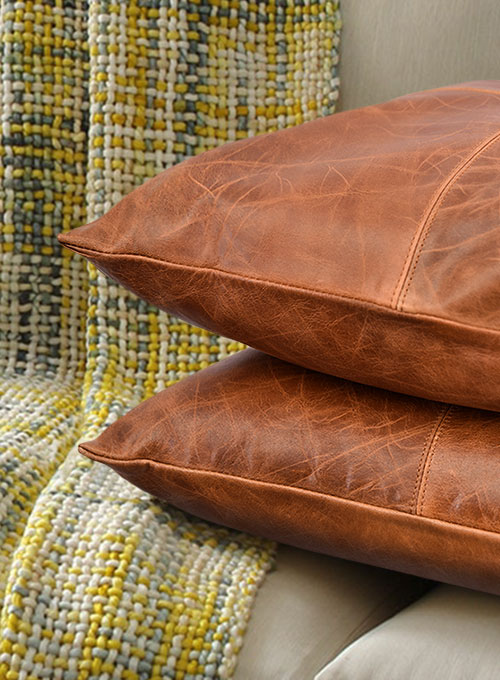 Leather Pillow Cover