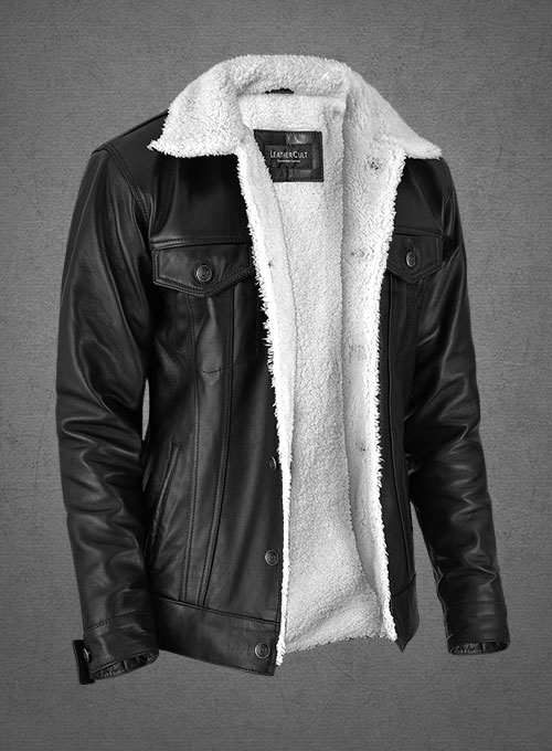 Leather Sherpa Jacket