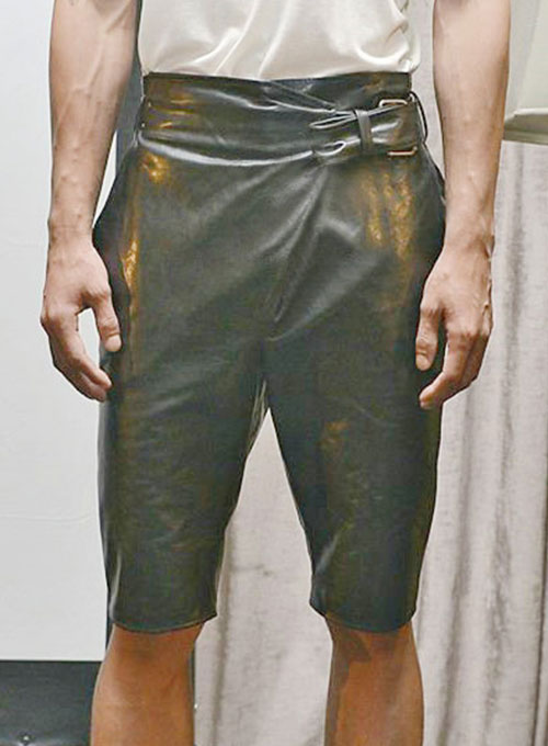 baggy leather shorts