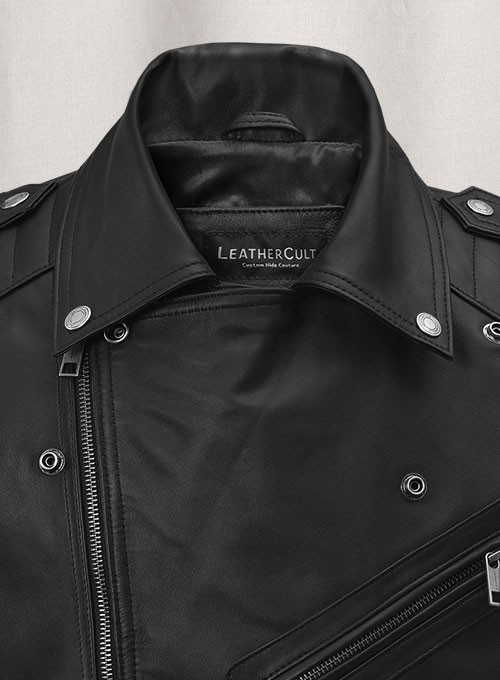 Leather Biker Vest # 318