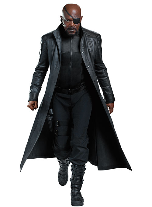 The Avengers Nick Fury Leather Trench Coat