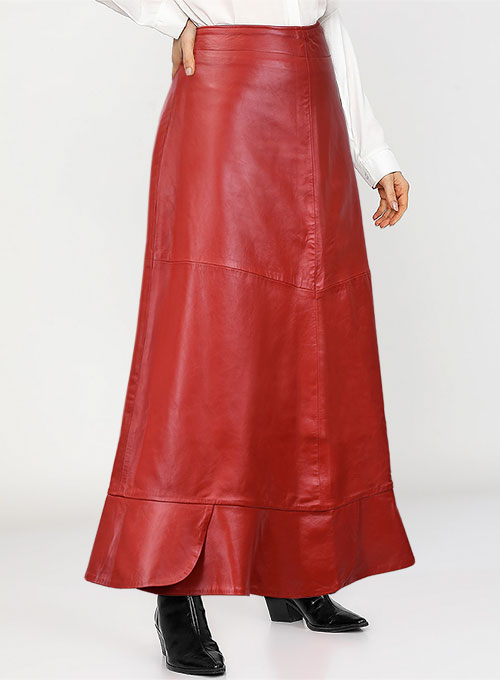 Riley Midi Leather Skirt