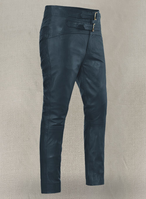 Soft Winsor Blue Jim Morrison Leather Pants