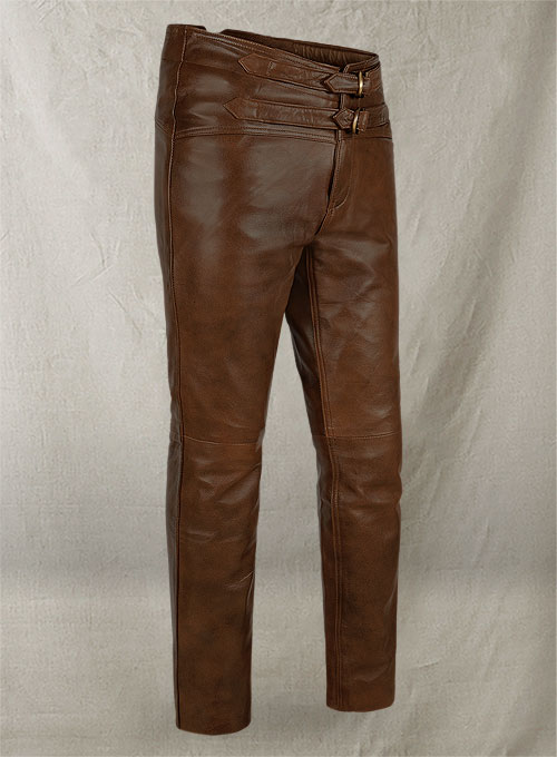 Spanish Brown Jim Morrison Leather Pants