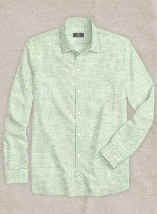 Dublin Sea Green Linen Shirt