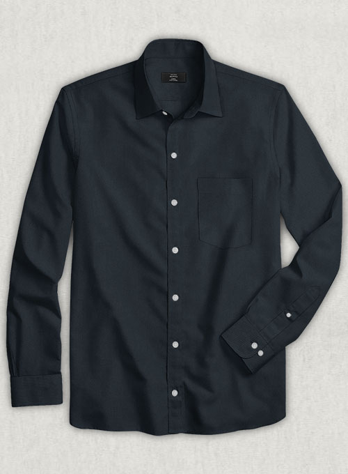 Dark Navy Stretch Twill Shirt