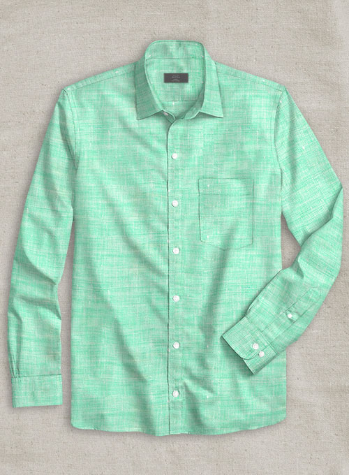 Dublin Shell Green Linen Shirt