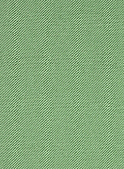 Fern Green Stretch Twill Shirt - Half Sleeves