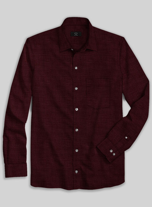 Filafil Poplene Burgundy Shirt