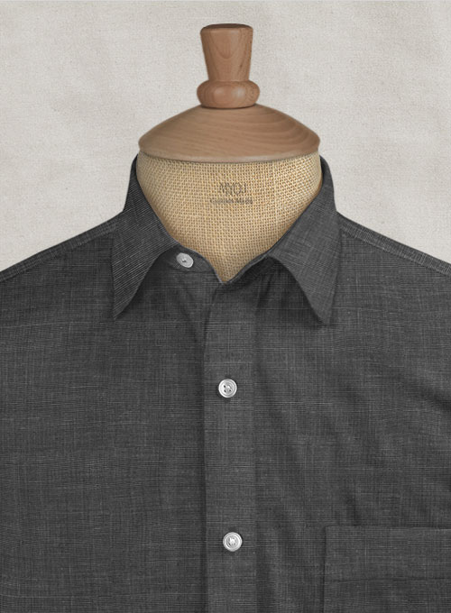 Filafil Poplene Gray Shirt - Half Sleeves