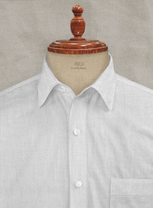 Filafil Poplene Light Gray Shirt - Half Sleeves