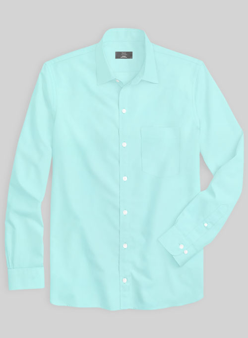 Giza Aqua Cotton Shirt- Full Sleeves