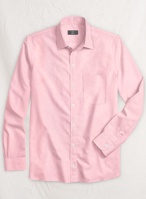 Giza Light Pink Cotton Shirt- Full Sleeves