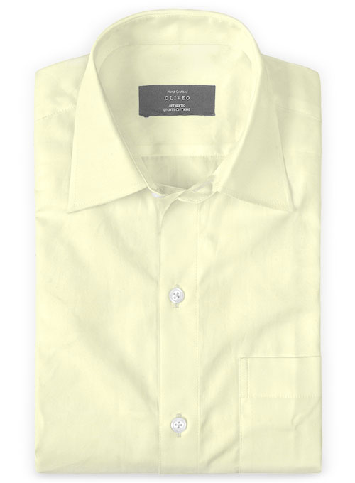 Italian Cotton Light Yellow Shirt