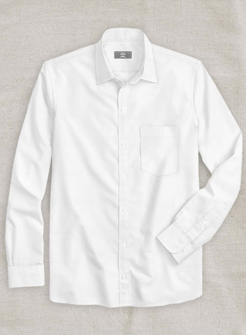 Italian Cotton White Shirt - Full Sleeves