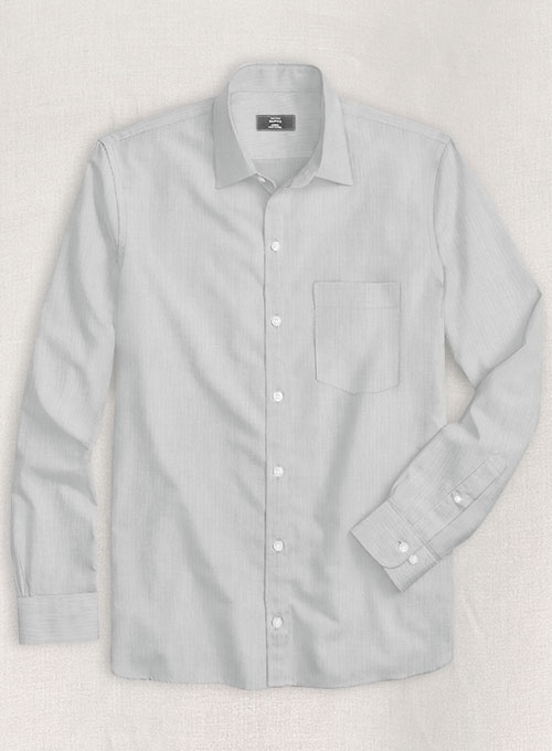 Italian Herringbone Gray Shirt