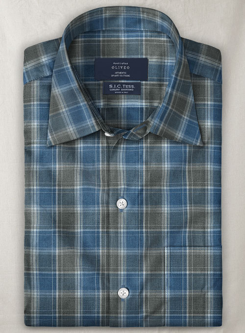 S.I.C. Tess. Italian Cotton Pudoni Shirt - Half Sleeves