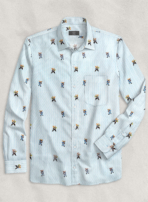 Italian Cotton Sporty Bear Shirt