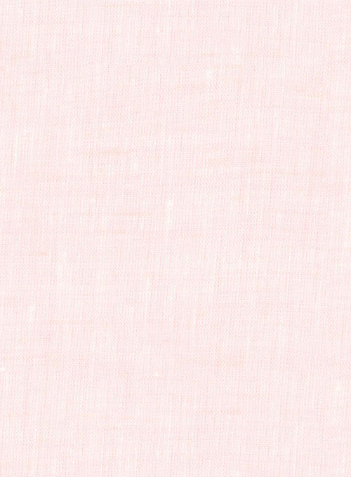 Roman Light Pink Linen Shirt - Half Sleeves