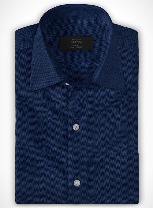 blue herringbone shirt