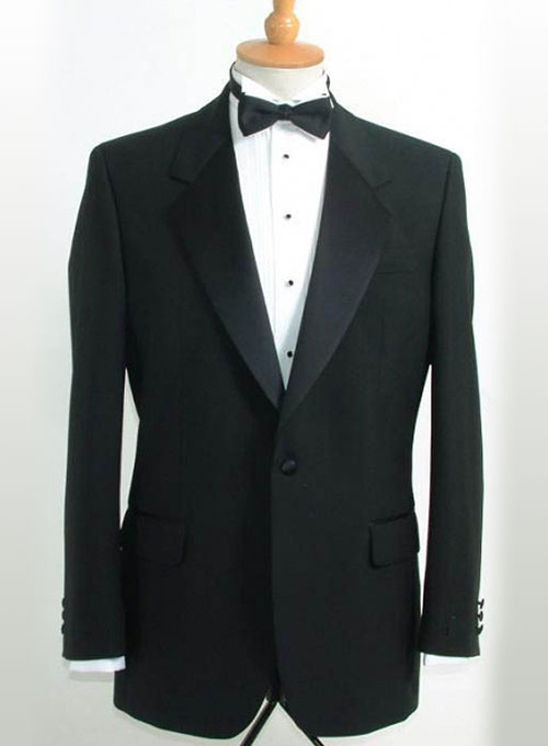 Black Wool Tuxedo Jacket