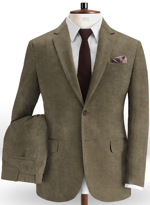 English Beige Corduroy Suit : Made To Measure Custom Jeans For Men ...
