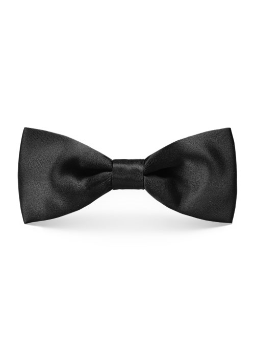 Black Satin Bow