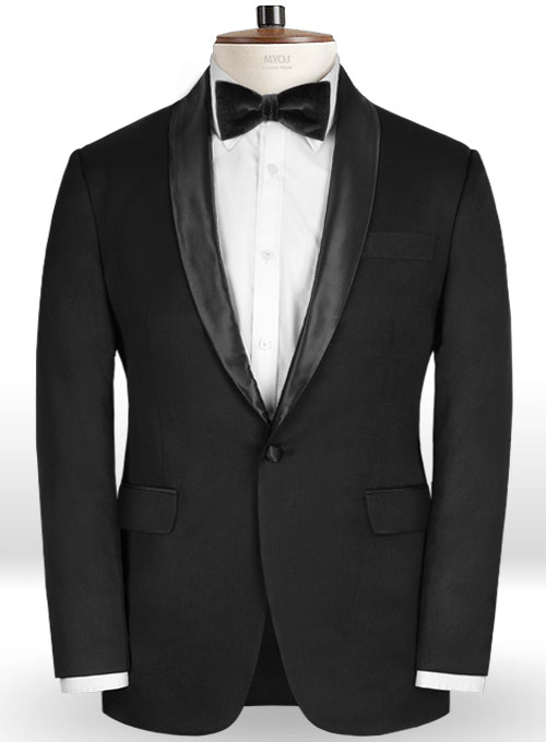 Black Wool Tuxedo Jacket, MakeYourOwnJeans®