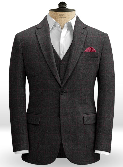 Bristol Charcoal Tweed Suit