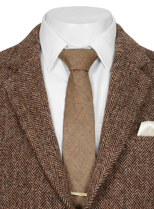 Harris Tweed Brown Herringbone Jacket