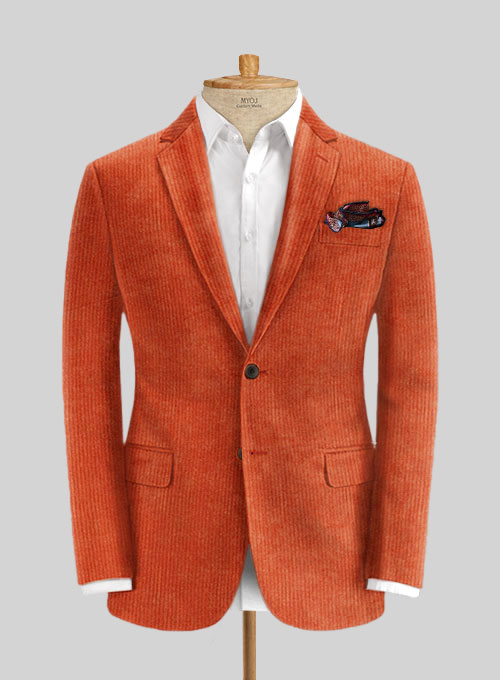 Burnt Orange Corduroy Suit