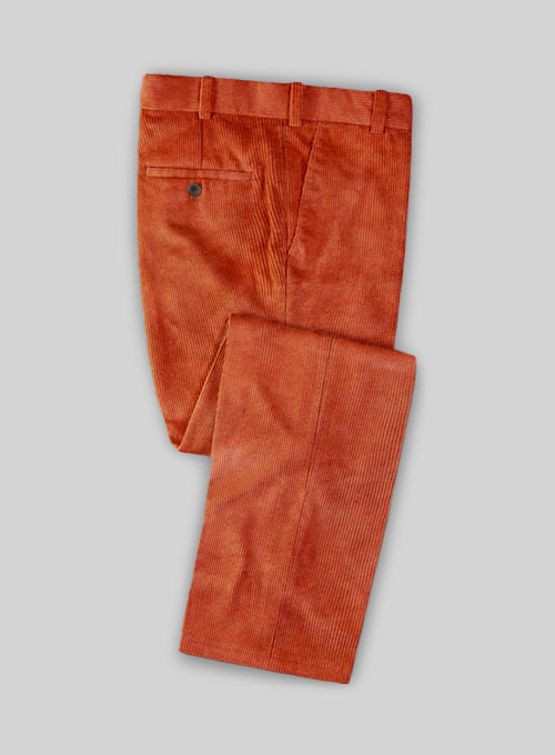 Burnt Orange Corduroy Suit