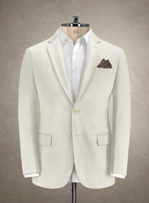 Caccioppoli Canvas Light Beige Cotton Suit