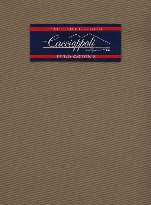 Caccioppoli Cotton Gabardine Brown Suit